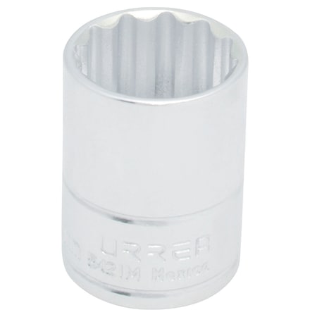 Urrea 1/2" drive 12-point short socket 21MM 5421M